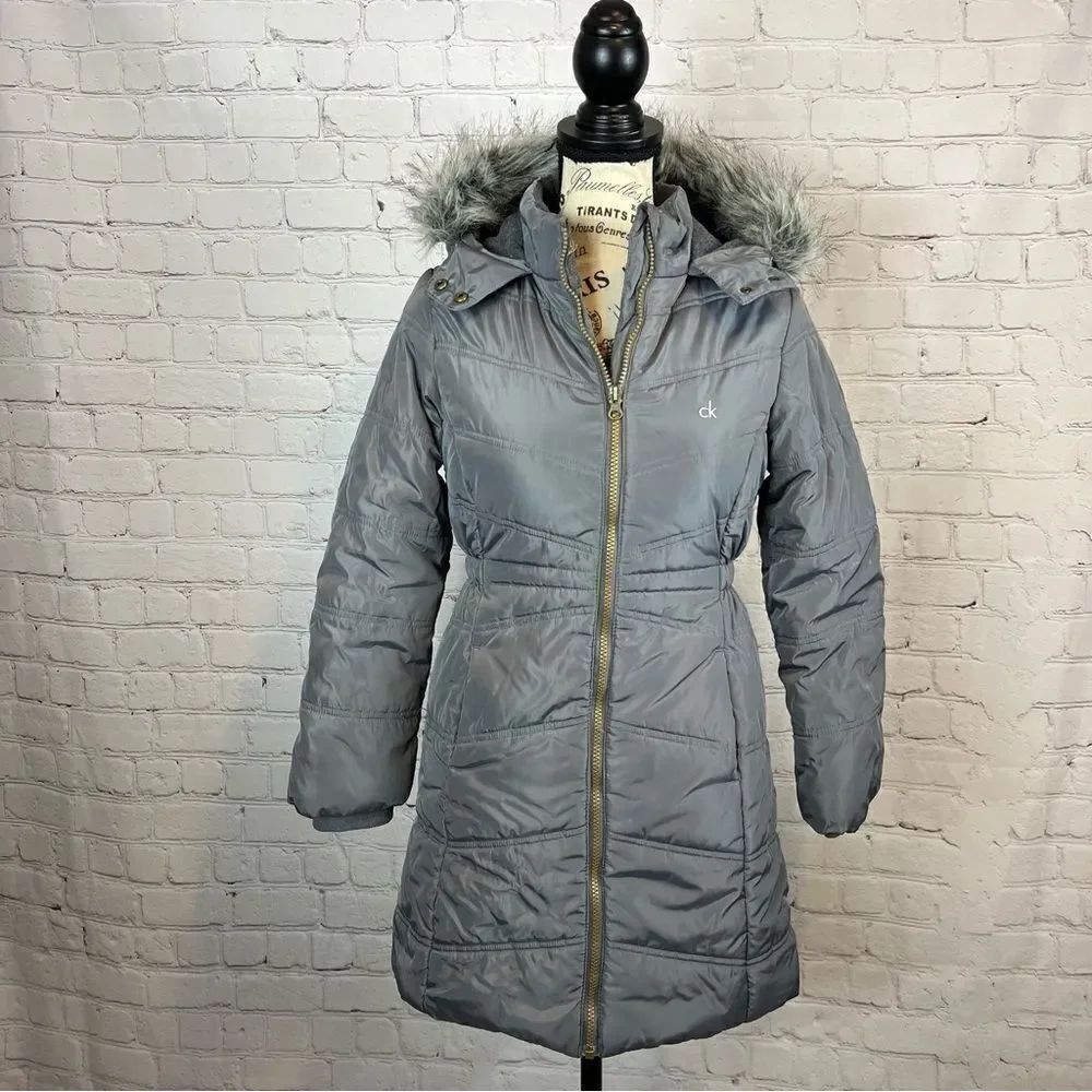 Calvin Klein Jeans Grey Puffer Jacket